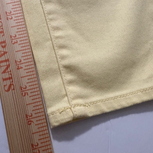 Bundle/2 Talbots Ankle Cropped Jeans White Skinny and Butter Yellow Slim. NWT 4P - Picture 9 of 16